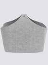 Suport pentru reviste cu aspect de pasla gri, 64x45x30 cm - LunaHome.ro