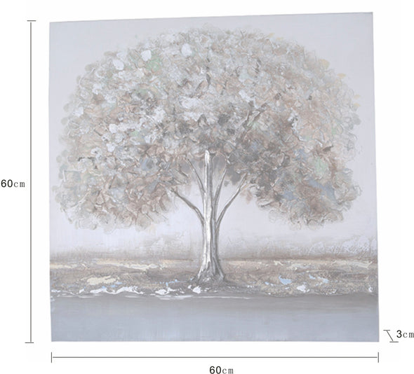 Tablou pe pînză cu șasiu de lemn design Tree 60x60 cm