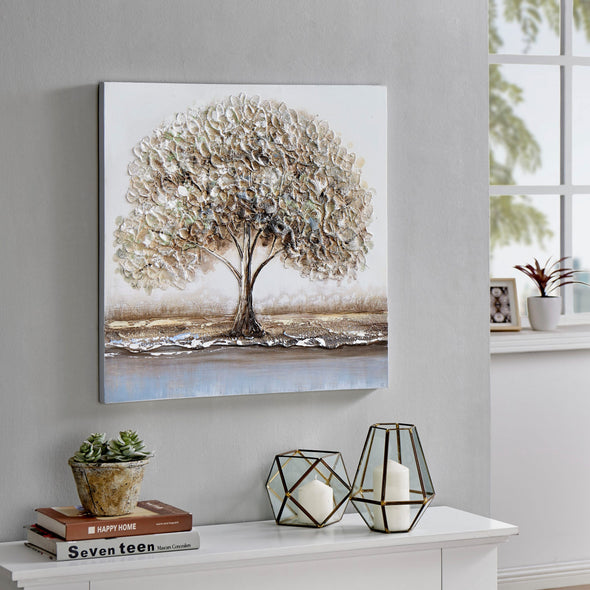 Tablou pe pînză cu șasiu de lemn design Tree 60x60 cm