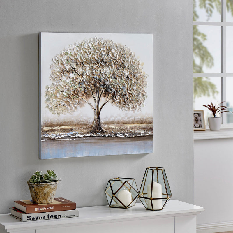 Tablou pe pînză cu șasiu de lemn design Tree 60x60 cm - LunaHome.ro