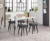 Taburet INOSIGN Louise cu tapiterie antracit, 32x32 cm - LunaHome.ro
