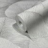 Tapet Blissful Botanics gri cu model vegetal gri - LunaHome.ro