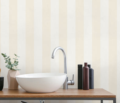 Tapet Erismann Dylis model cu dungi crem auriu 0,53x10,05 m - LunaHome.ro