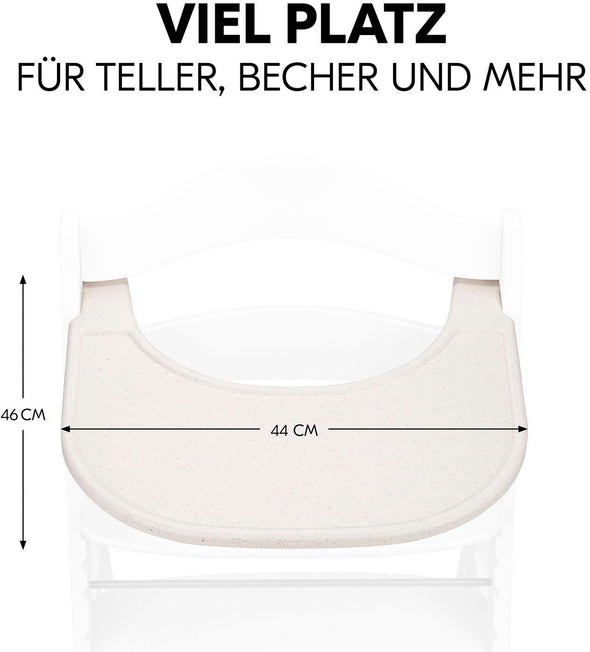 Tavă pentru scaun de luat masa Hauck Alpha Click Tray bej din plastic - LunaHome.ro