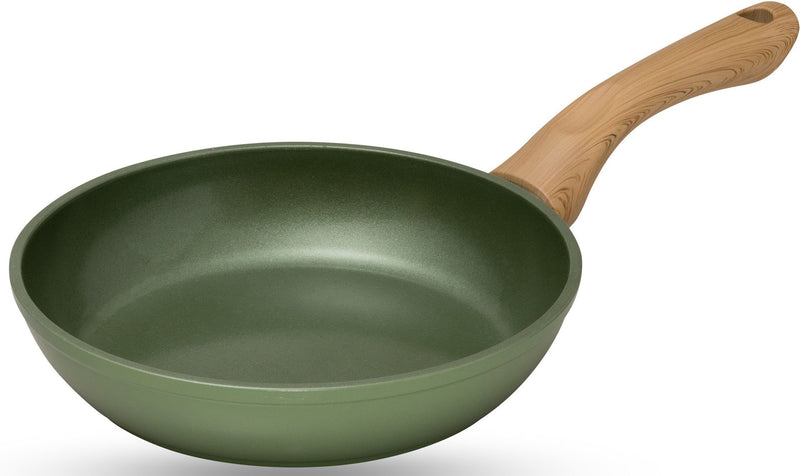Tigaie CeraVegan verde cu maner detasabil 20 cm diametru - LunaHome.ro