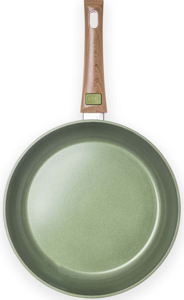 Tigaie CeraVegan verde cu maner detasabil 28 cm diametru