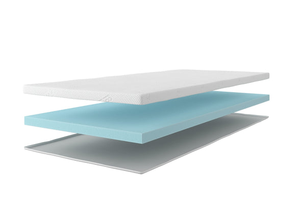 Topper pentru saltea Lavalette din spuma de 7 cm inaltime 90x200 cm - LunaHome.ro
