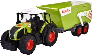 Tractor de jucărie CLAAS cu remorcă cu lumina si sunet - LunaHome.ro
