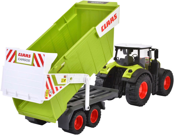 Tractor de jucărie CLAAS cu remorcă cu lumina si sunet - LunaHome.ro