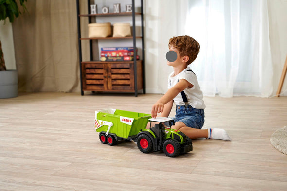 Tractor de jucărie CLAAS cu remorcă cu lumina si sunet - LunaHome.ro