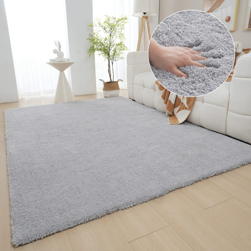 Traversa Shaggy Magong foarte pufos gri 80x150 cm - LunaHome.ro