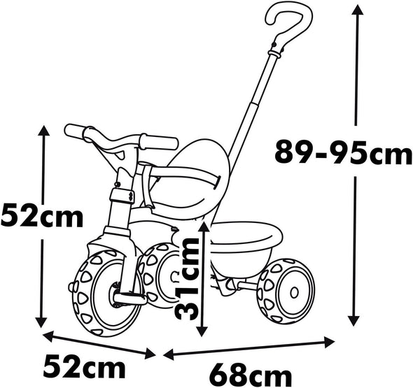Tricicletă pentru copii Smoby Be Move 2în1 bej - LunaHome.ro