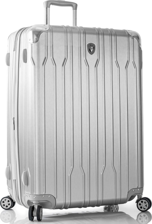 Troller Heys Xtrack 76 cm, bagaj de cală argintiu cu volum extensibil - LunaHome.ro