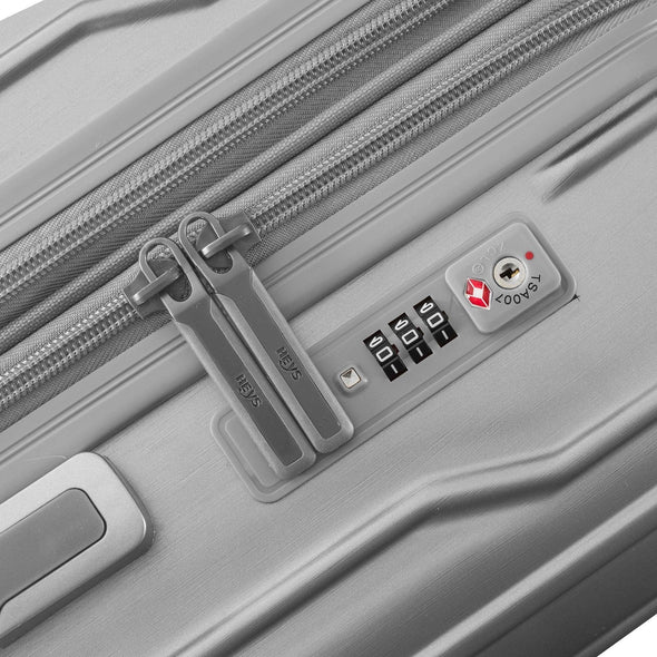 Troller Heys Xtrack 76 cm, bagaj de cală argintiu cu volum extensibil - LunaHome.ro