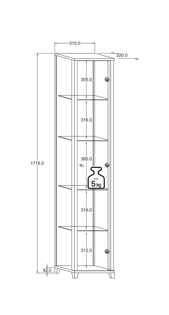Vitrina Optima ideala pentru colectionari 32 cm - LunaHome.ro