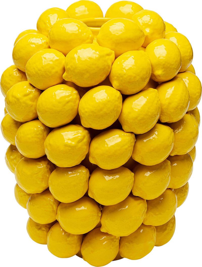 Vaza decorativa Kare Design cu lamai galbena 40 cm - LunaHome.ro