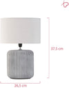 Veioză Paulmann Pure Shine cu abajur textil 37,5 cm înălțime - LunaHome.ro