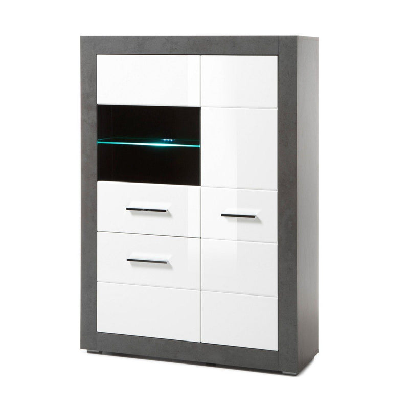 Vitrina Etero cu un raft de sticla, 100 cm latime - LunaHome.ro