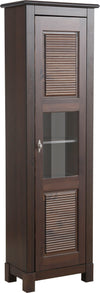Vitrina Rauna din lemn de pin maro colonial cu o usa, 60 cm lățime - LunaHome.ro