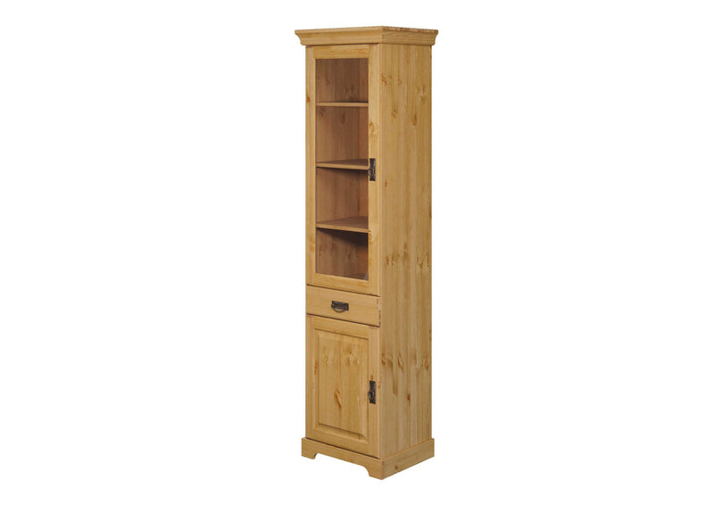 Vitrina Rügen din lemn de pin natur cu 2 usi 52 cm 1