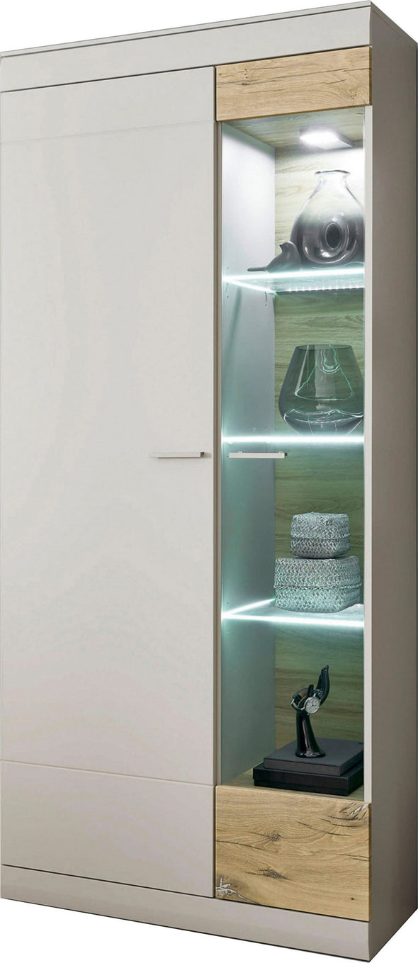 Vitrina Scara gri cu soft-close design modern 90 cm