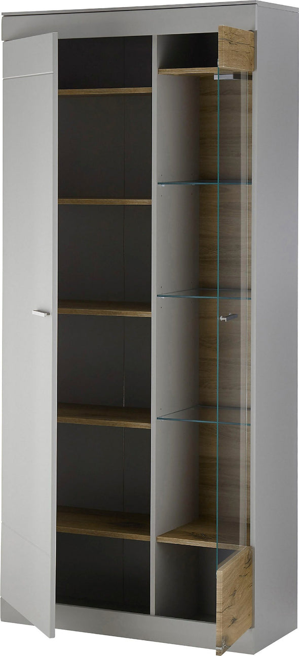 Vitrina Scara gri cu soft-close design modern 90 cm