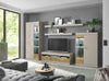 Vitrina Scara gri cu soft-close design modern 90 cm