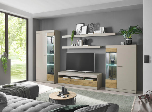 Vitrina Scara gri cu soft-close design modern 90 cm
