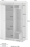 Vitrina Scara gri cu soft-close design modern 90 cm
