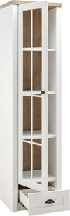 Vitrina »Beauvais« din MDF alb si stejar, 50 cm latime - LunaHome.ro