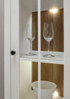 Vitrina »Beauvais« din MDF alb si stejar, 50 cm latime - LunaHome.ro