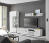Vitrina moderna Hudson alba cu 2 usi 75 cm lățime - LunaHome.ro