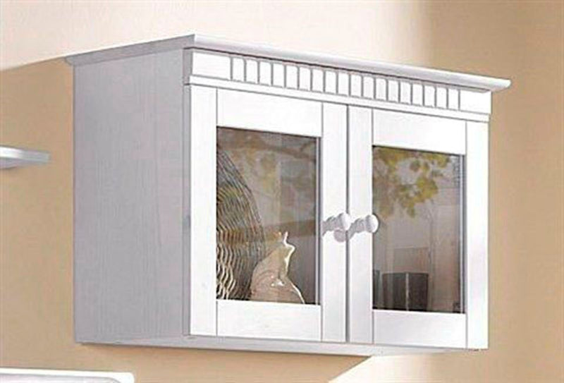 Vitrină suspendată Cubrix din lemn masiv de pin, 70 cm - LunaHome.ro