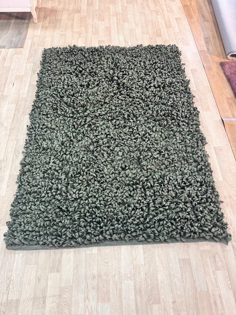 Covor Poly cu model cu bucle verde inchis 120x180 cm - LunaHome.ro