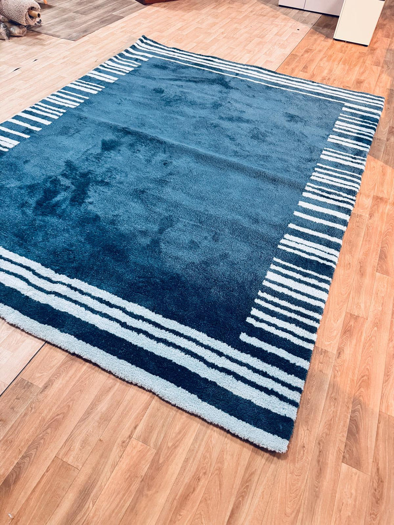 Covor Cameo Bruno Banani moale si pufos albastru 240x320 cm - LunaHome.ro