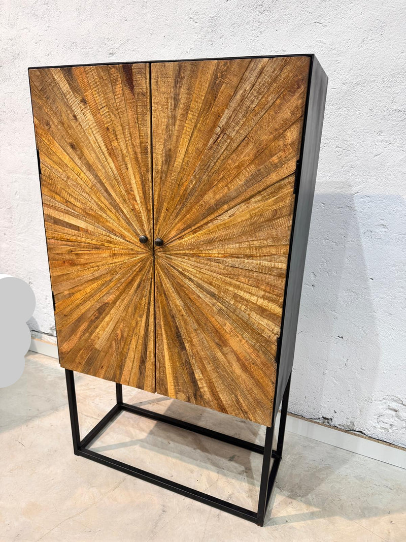 Comoda inalta Madeira din lemn de mango 90 cm - LunaHome.ro