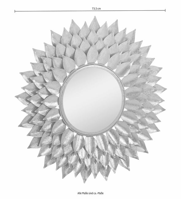 Oglindă decorativă Sarai Leonique cu rama aurie, 73,5 cm - LunaHome.ro