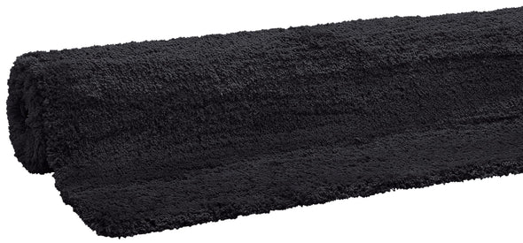 Covor Desner negru foarte moale si pufos cu fir lung 200x200 cm - LunaHome.ro