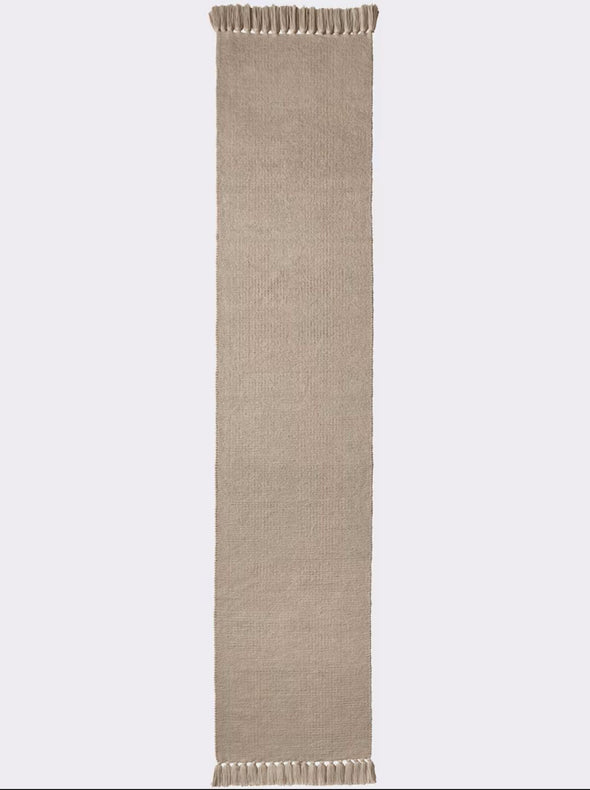 Set 3 covoare de dormitor Heine din bumbac taupe, 70 cm - LunaHome.ro
