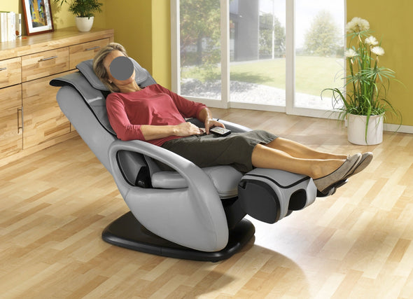 Fotoliu de relaxare negru ergonomic, rotativ cu functie de masaj - LunaHome.ro