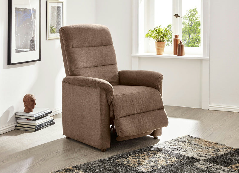 Fotoliu de relaxare reglabil mecanic cu husa cappucino - LunaHome.ro