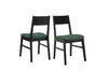 Set doua scaune Claus GMK cu tapiterie verde - LunaHome.ro