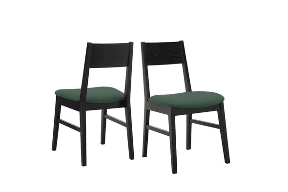 Set doua scaune Claus GMK cu tapiterie verde - LunaHome.ro