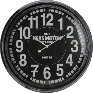 Ceas de perete LONDON Kensington, negru, 63 cm - LunaHome.ro