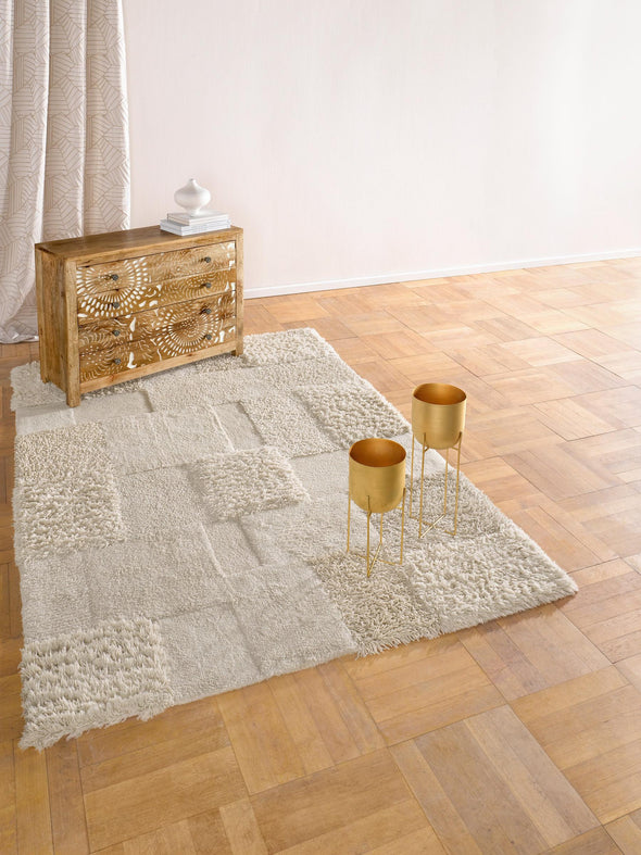 Covor Shag lucrat manual, din bumbac - LunaHome.ro