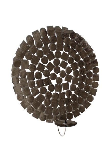 Suport lumânări argintiu, 48 cm