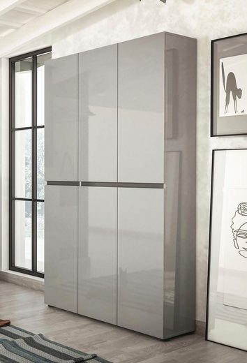 Dulap pentru pantofi Mister KITALY, gri, 200 cm - LunaHome.ro