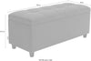 Băncuță COUCH 100 cm x 42,5 cm x 40 cm