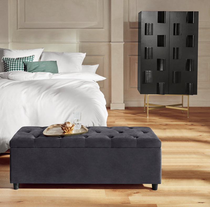 Bancă Relaxy GMK, gri, 100 cm - LunaHome.ro