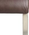 Set 2 scaune Arco II MCA din piele naturala maro, cadru metalic - LunaHome.ro